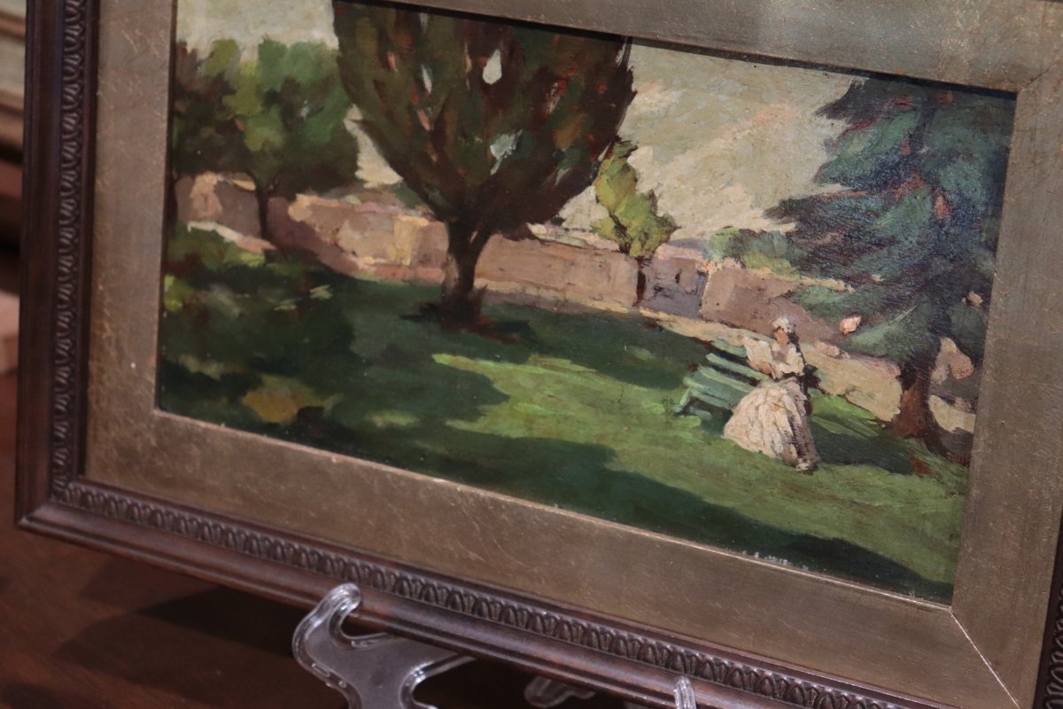 Collection Of 5 Post-macchiaioli Paintings, Tuscany, 20th Century-photo-3