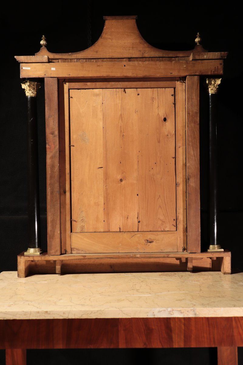 Empire-style Console Table With Mirror, Tuscany, 1800-photo-4
