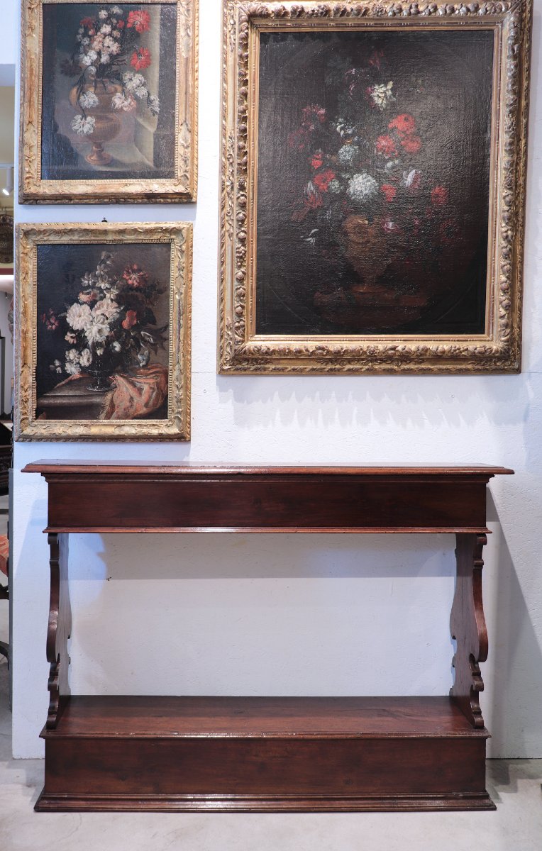 Walnut Balustrade, Tuscany, 17th Century-photo-3