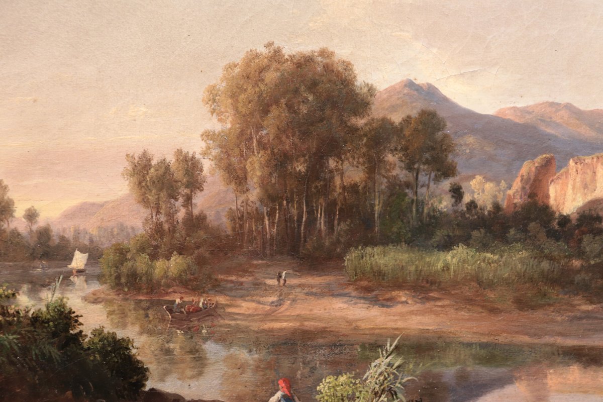 CARLO MARKO' le Jeune (Budapest 1822–Moscou 1891) - Paysage-photo-4