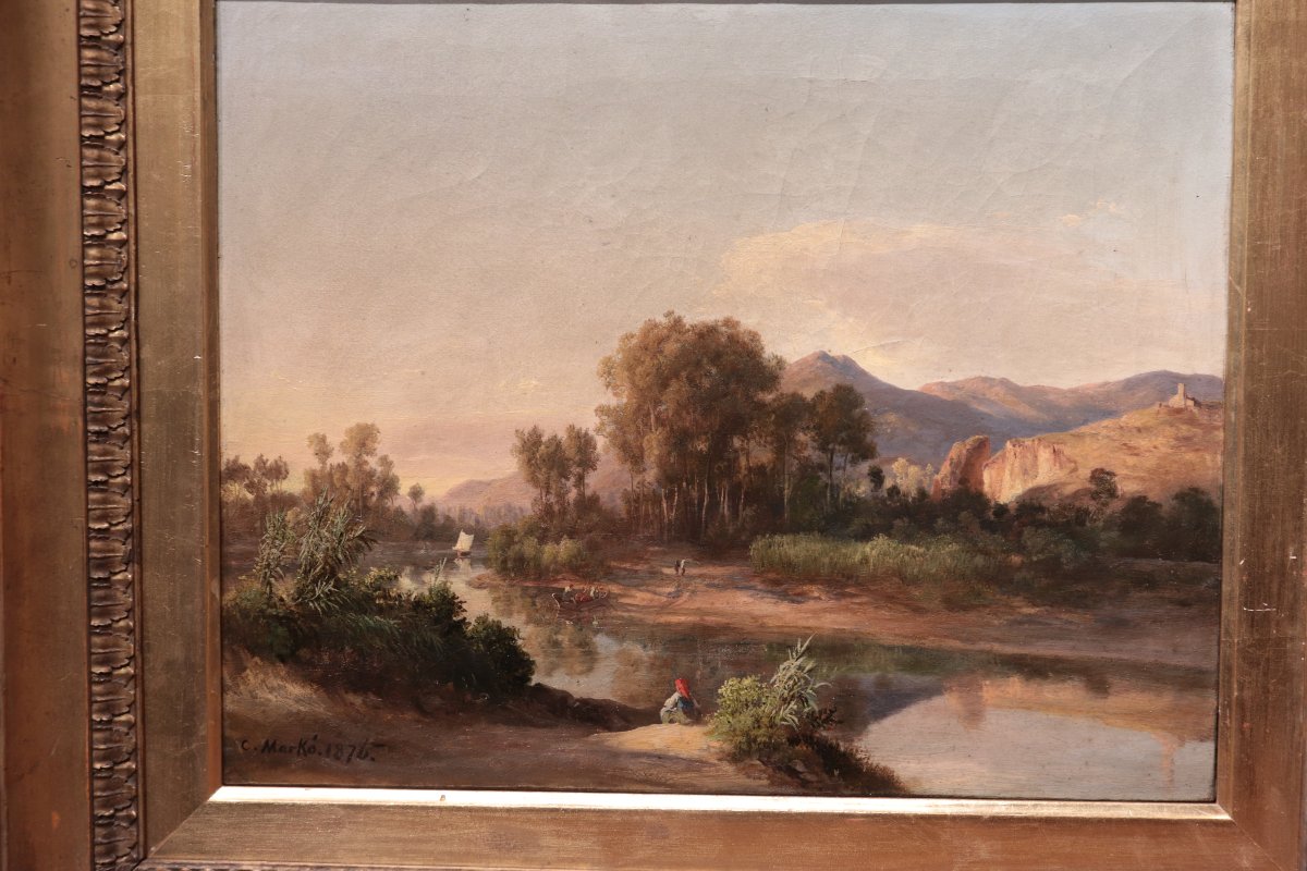 CARLO MARKO' le Jeune (Budapest 1822–Moscou 1891) - Paysage-photo-1