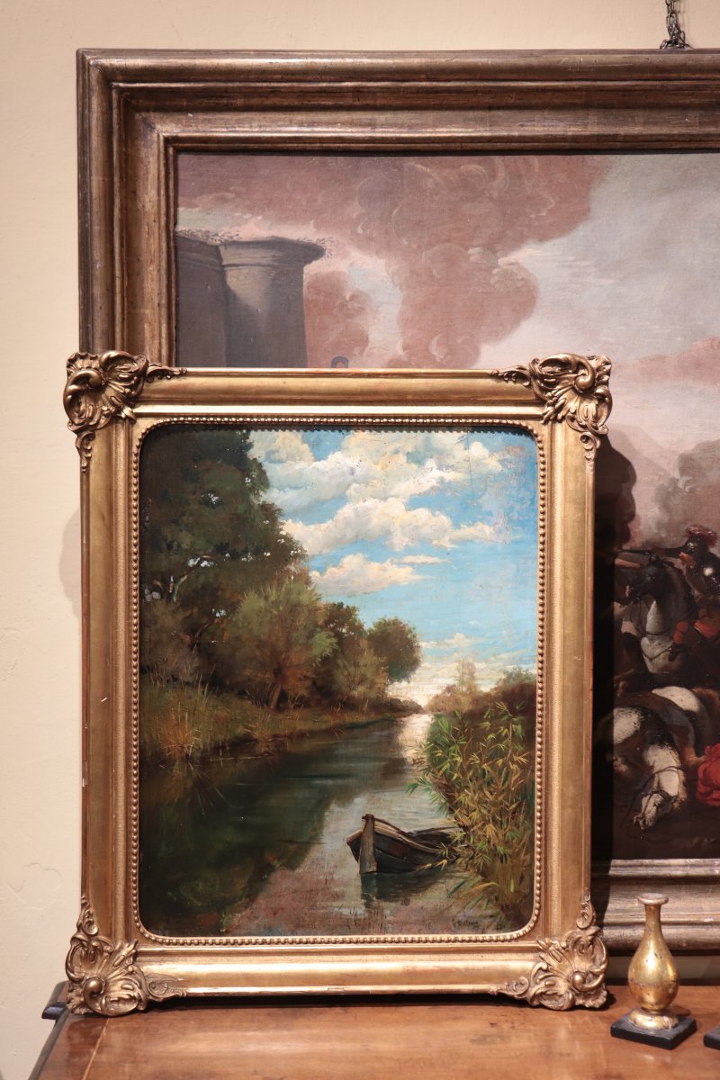Lorenzo Delleani (Turin 1840 - 1908) - Paysage-photo-2