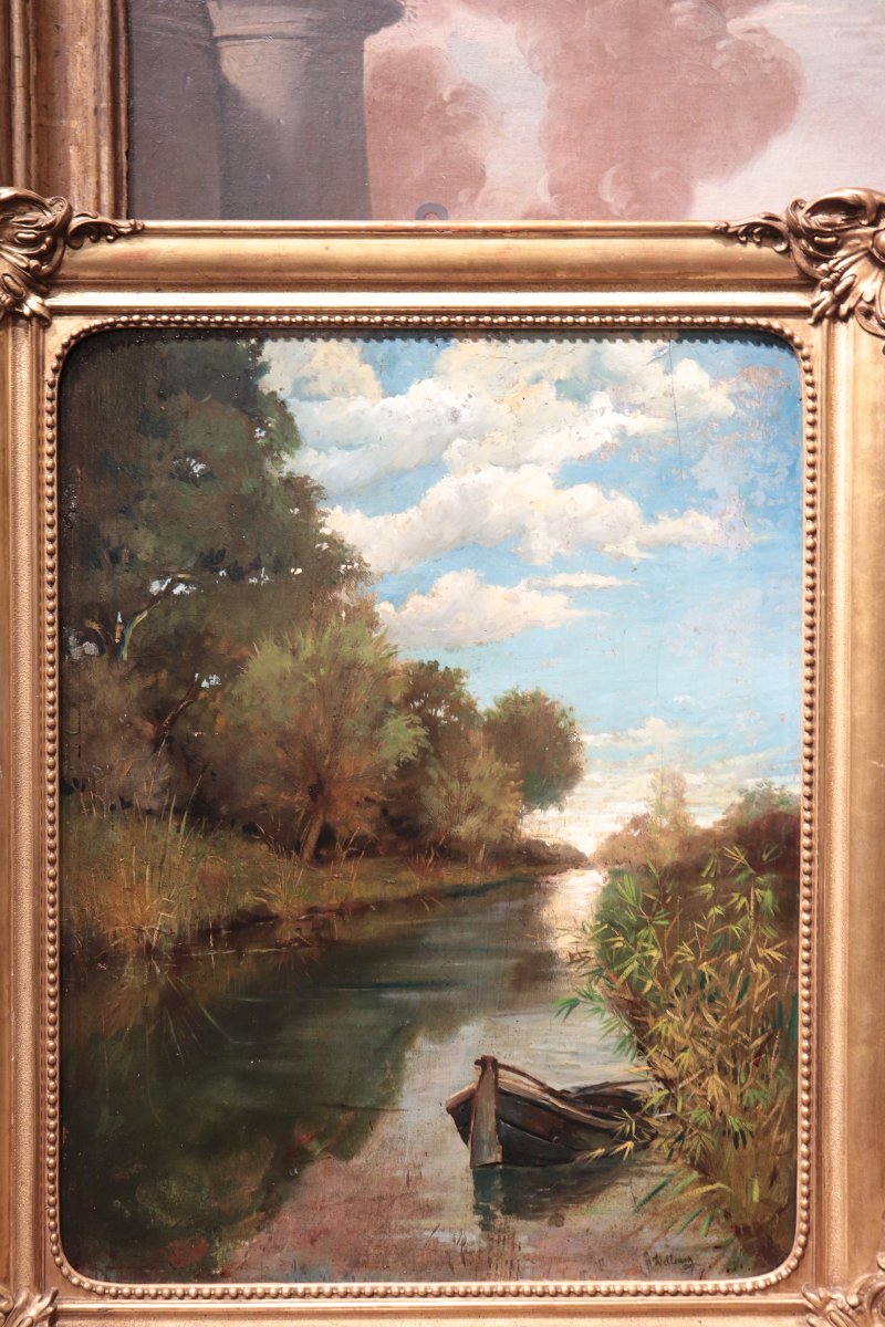 Lorenzo Delleani (Turin 1840 - 1908) - Paysage-photo-4