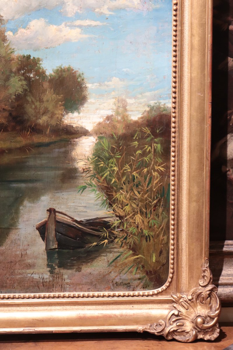 Lorenzo Delleani (Turin 1840 - 1908) - Paysage-photo-1