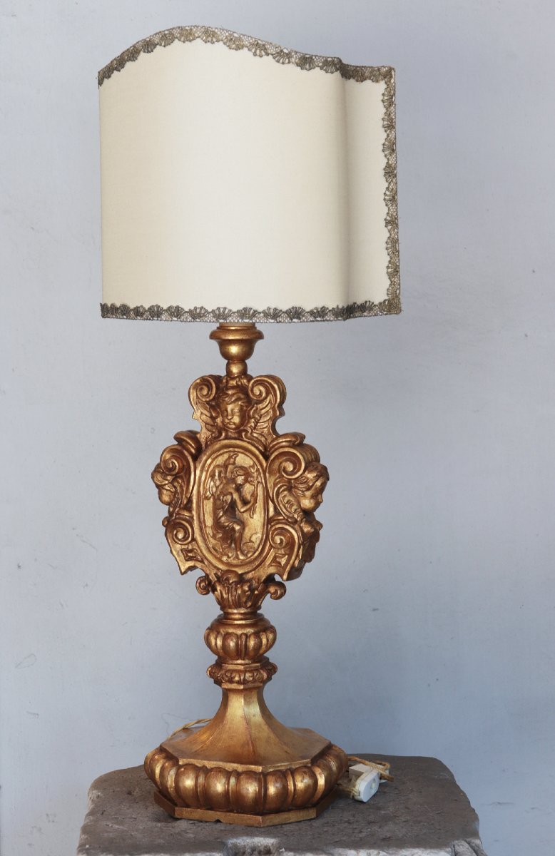 Gold Table Lamp, 1900s