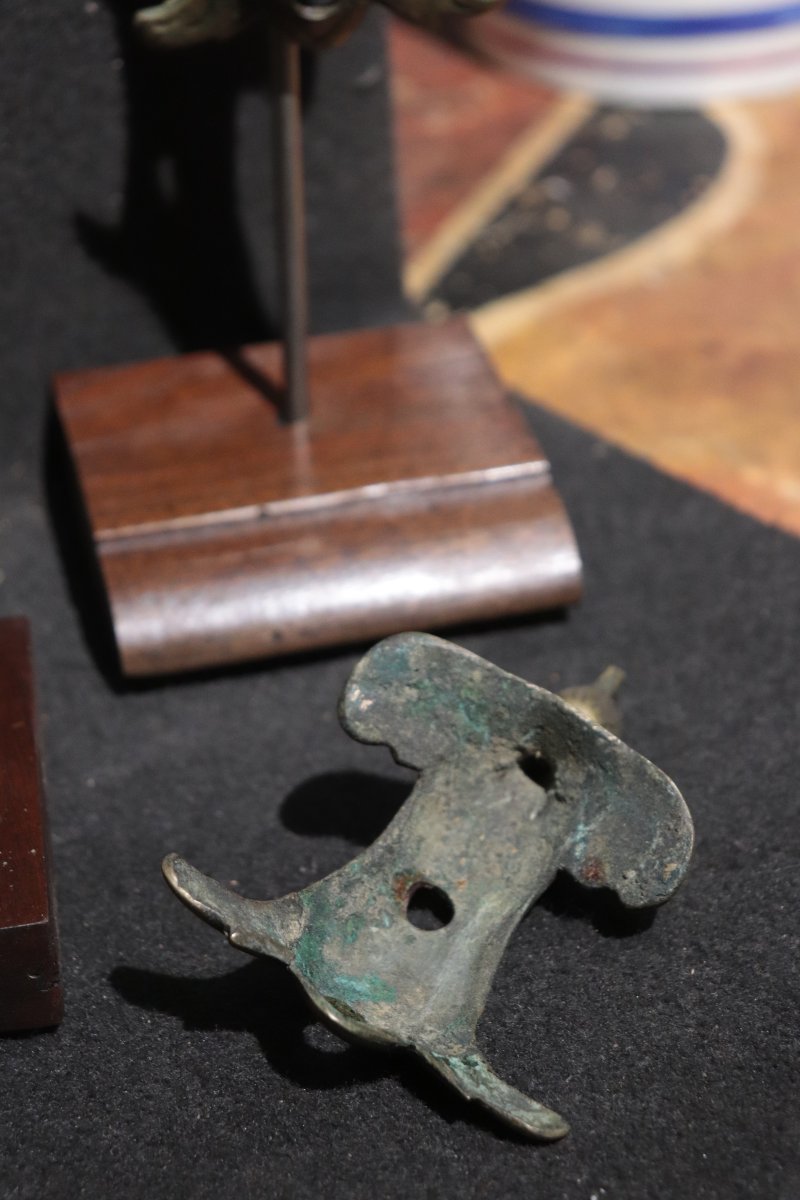 2 Small Bronze Sculptures, Germany, 17th Century-photo-4