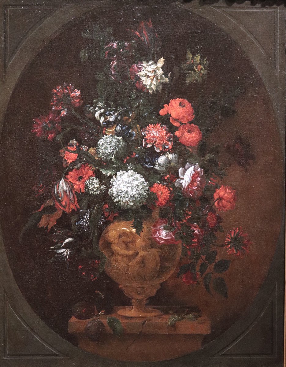 Bartolomeo Bimbi ( Florence 1684-1729) - Vase De Fleurs-photo-2