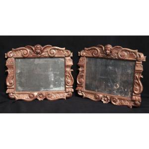 Pair Of Frames With Mirror, Tuscany, Late 19th Century