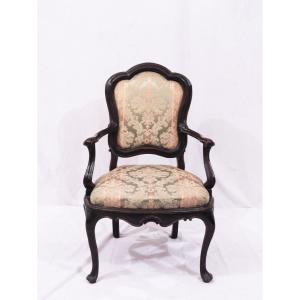 Fauteuil En Noyer, Vénétie,  18e Siecle