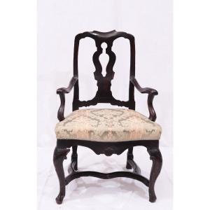 Fauteuil En Noyer, Vénétie, 18siecle