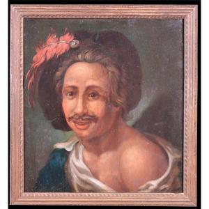 Peinture Flamande : "portrait", Fin Du 19e Siècle