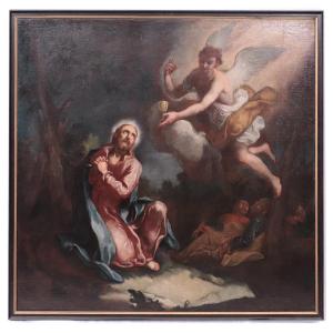 Painting: "the Agony In The Garden", 17th Century