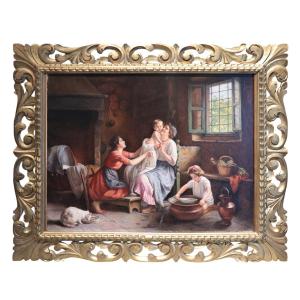 Tuscan Painter: Interior With 20th Century Characters