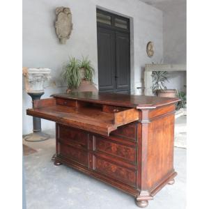 Commode Toscane Avec Bureau, Fin Du 17e Siècle 