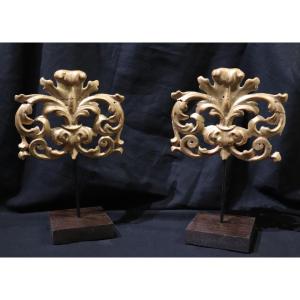 Paire de frises dorées, Toscane, 18e siècle