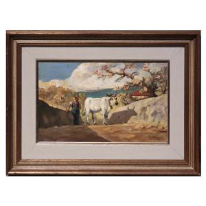 Magni Giuseppe (1869 - 1956) - Scène champêtre