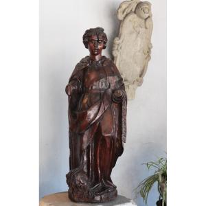 Sculpture En Bois : Judith Et Holopherne, Vénétie, 16e Siècle