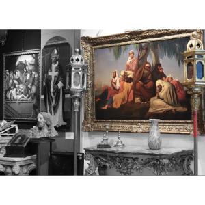 French Painting, ‘orientalist Scene’, 19th Century.