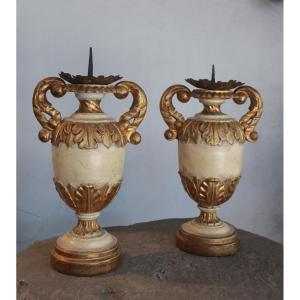 Paire de piques cierges, Toscane, XVIIIe siècle