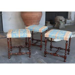 3 tabourets , Toscane, XIXe siècle