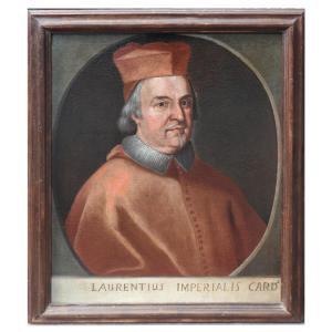 Peinture : Portrait d'un cardinal, XVIIIe siècle