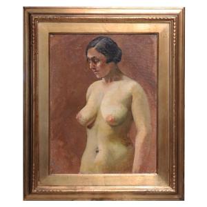 Oil Painting: Female Nude, 1900s