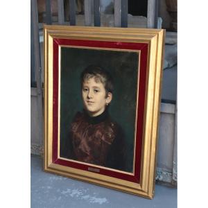 Painting: Portrait Of A Lady, Late 19th Century