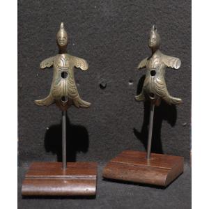 2 Small Bronze Sculptures, Germany, 17th Century