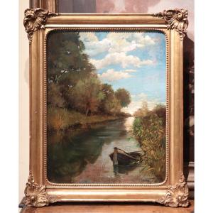 Nina Delleani (1868–1953) — River Landscape