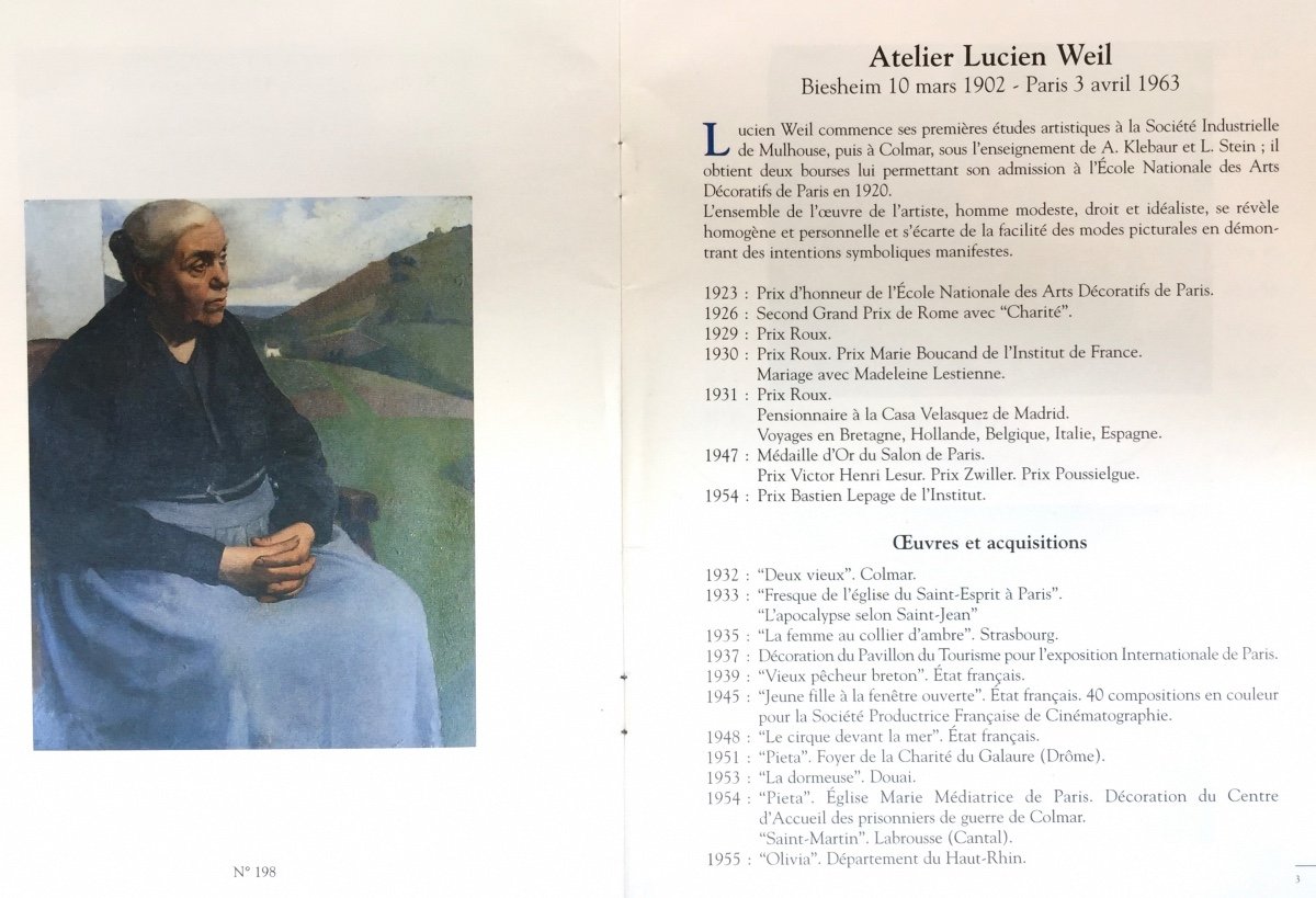 Lucien Weil 1902 1963 -  Grande Huile Sur Toile Portrait Femme Dans Un Paysage 81x65 Cm-photo-2
