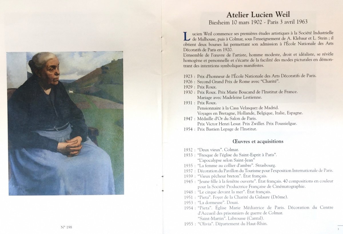 Lucien Weil 1902 1963 -  Grande Huile Portrait Femme Dans Un Paysage 81x65 Cm-photo-2