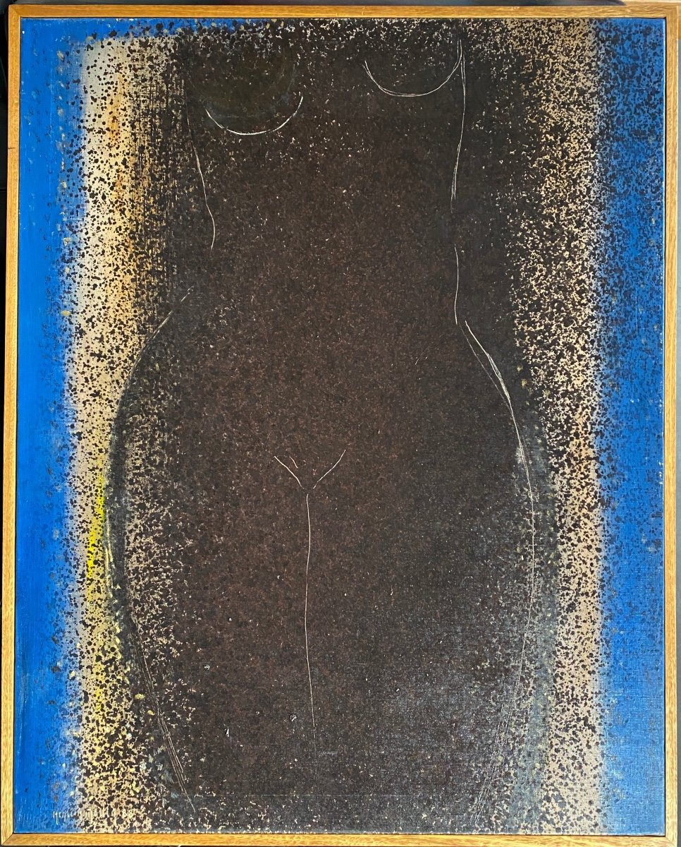 Nude Oil On Canvas By Henri André Martin 1918 2004 