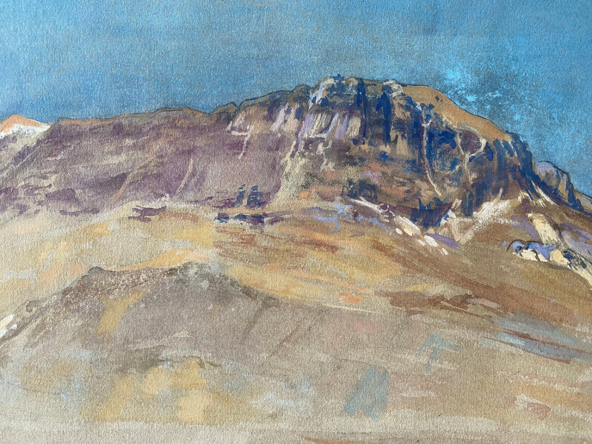 Paysage De Montagne - Mont Babor (algérie) - Louis Ferdinand Antoni - Orientalisme-photo-2