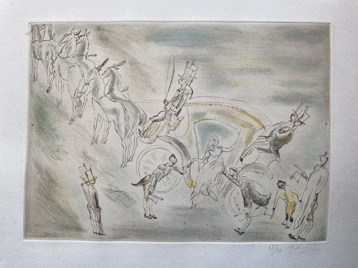 Jules PASCIN 1885 - 1930 - signée numérotée 15/40 Cendrillon - Gravure lithographie 1929-photo-4