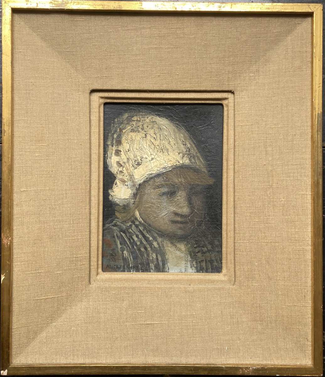 Work From 1954 By The Great Painter Michel Ciry 19192018 Portrait Signed And Dated Lower Left 