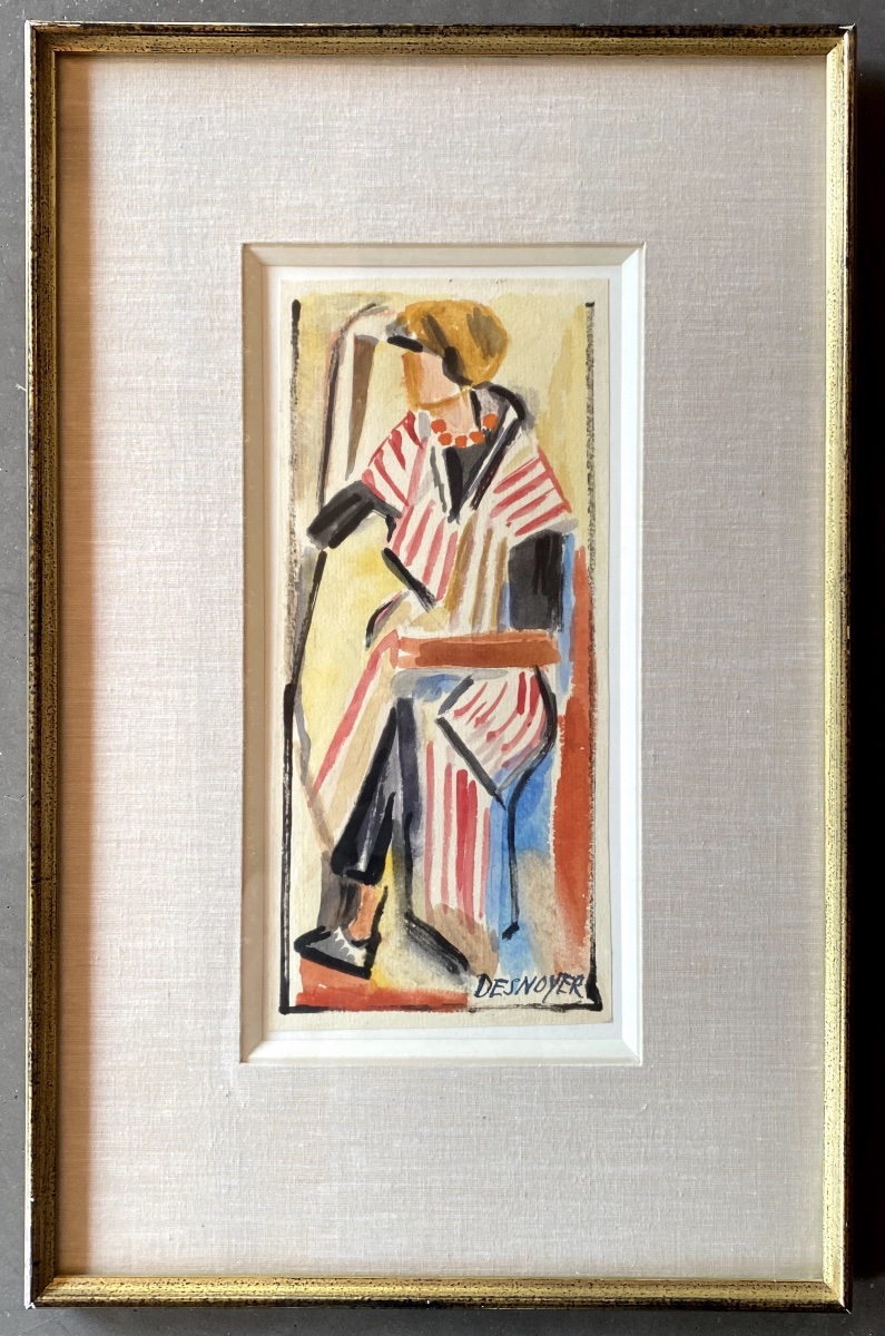 Aquarelle et gouache sur papier - François Desnoyer (1894-1972)-photo-2