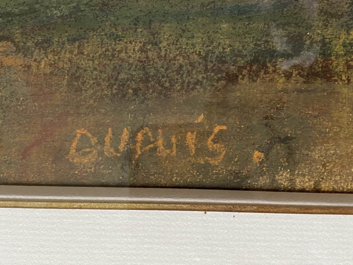 Nu aux fleurs - pastel circa première moitié XXème-photo-2