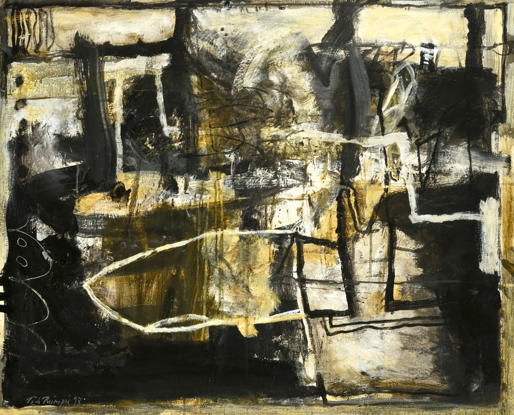 Acrylic On Abstract Canvas (dated 1998) Signed Thibaut De Reimpré (1949-2023)