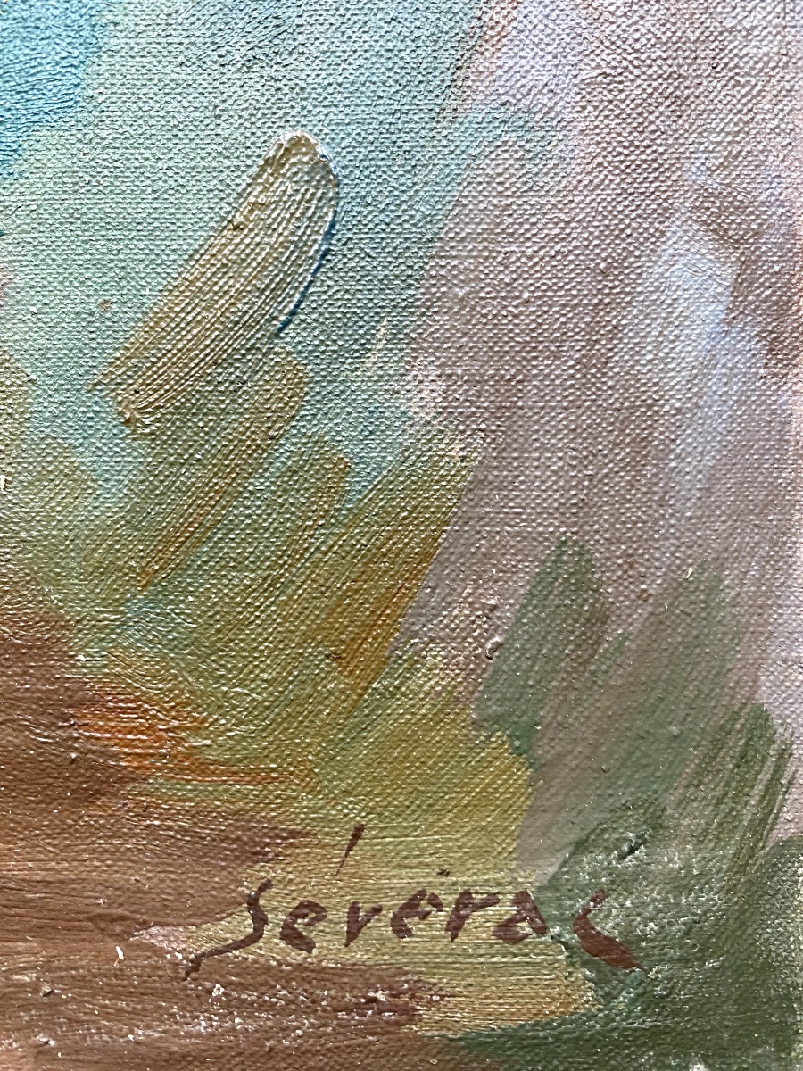 Hollow Path In échiré (deux-sèvres) - Hst Signed Lower Right Séverac-photo-4