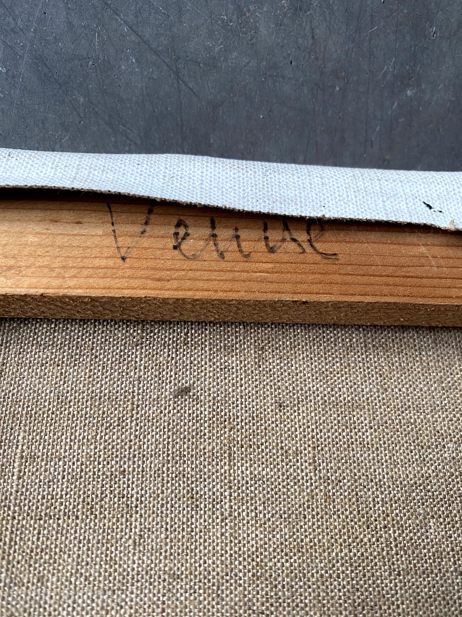 Huile sur toile - Venise - Place Saint-Marc - Signée Henri-André Martin (1918-2004)-photo-3