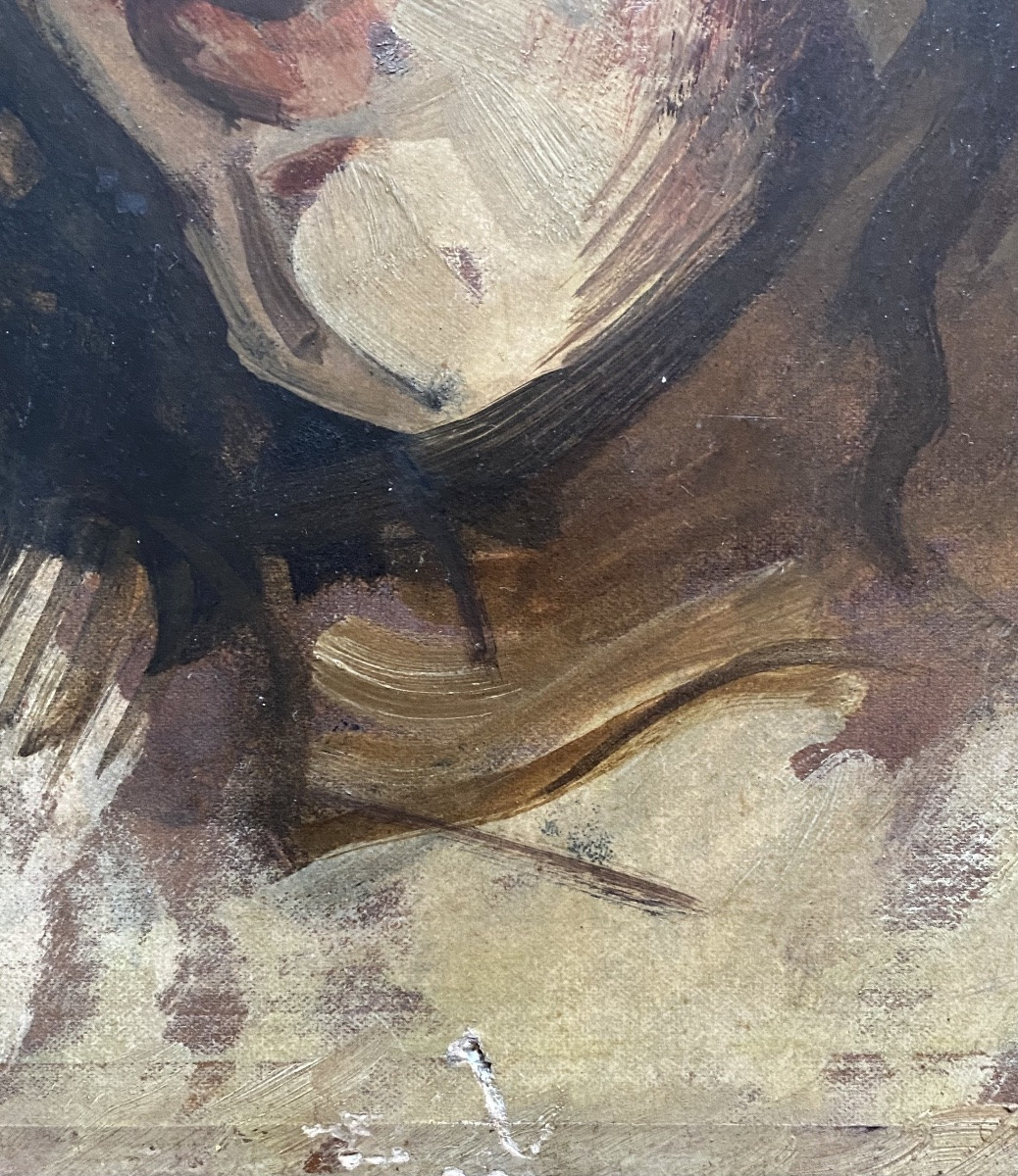 Portrait de jeune fille - huile sur toile signée Abel Bertram (1871-1954)-photo-3