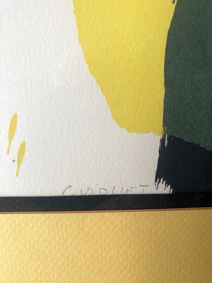 Lithograph Signed By Catherine Viollet, Numbered 30/60, Circa 1986-photo-4