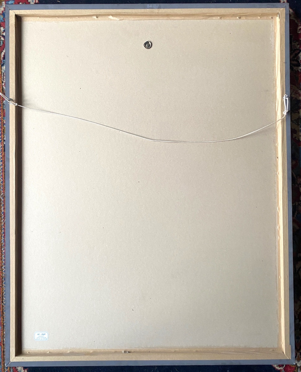 Lithograph Signed By Catherine Viollet, Numbered 30/60, Circa 1986-photo-2