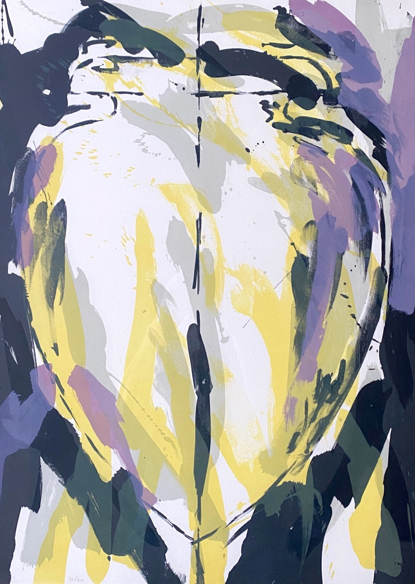 Lithograph Signed By Catherine Viollet, Numbered 30/60, Circa 1986