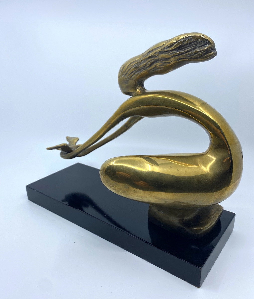 Allegory Of Peace - Sculpture On A Pedestal-photo-3