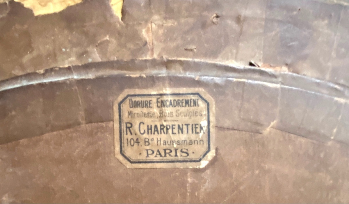 Portrait Of A Little Girl In The 19th Century, Pastel Signed Mathilde Curot-barberel-photo-4