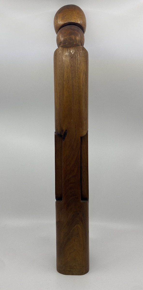 l'Amour la Tendresse grande sculpture unique  en Bois signée en creux REIGNIER  60X11X7,5cm-photo-3