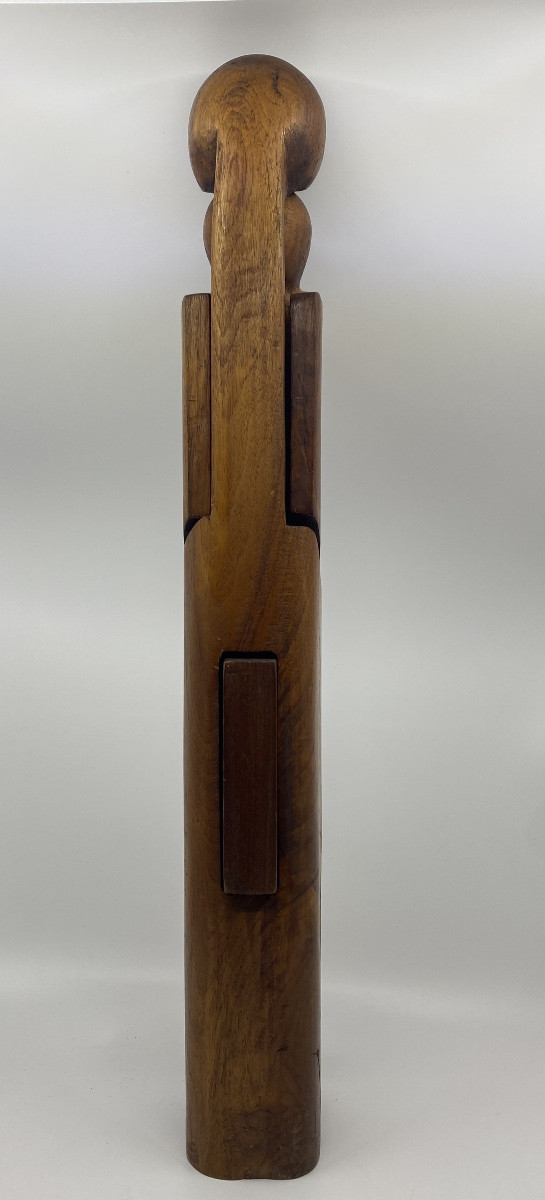 l'Amour la Tendresse grande sculpture unique  en Bois signée en creux REIGNIER  60X11X7,5cm-photo-4