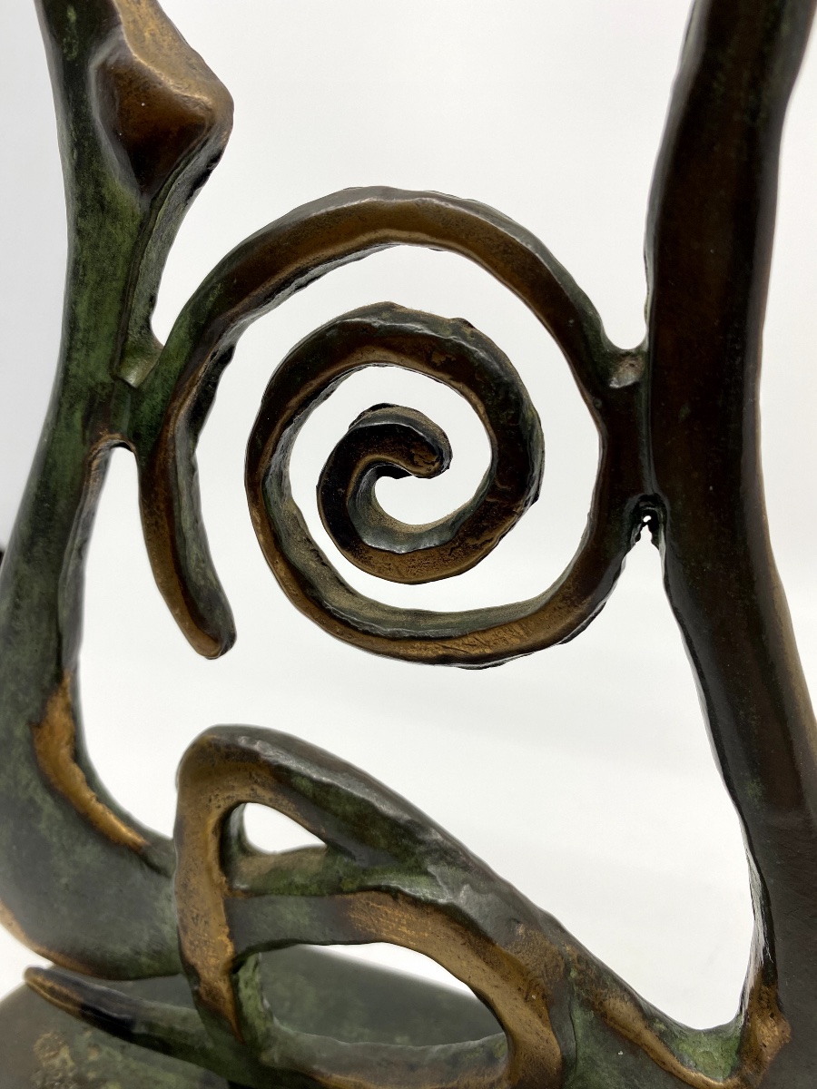 Sculpture en bronze "America" 31/45 signée Patrick Chappet-photo-3