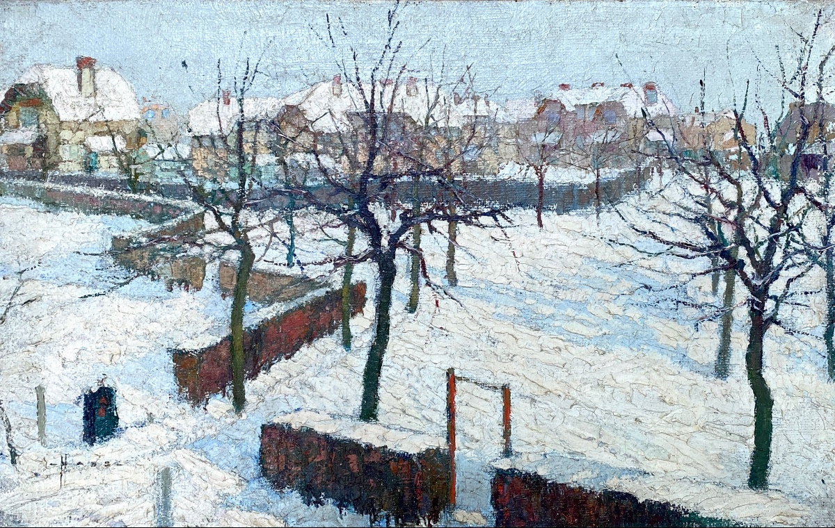 Paysage sous la neige